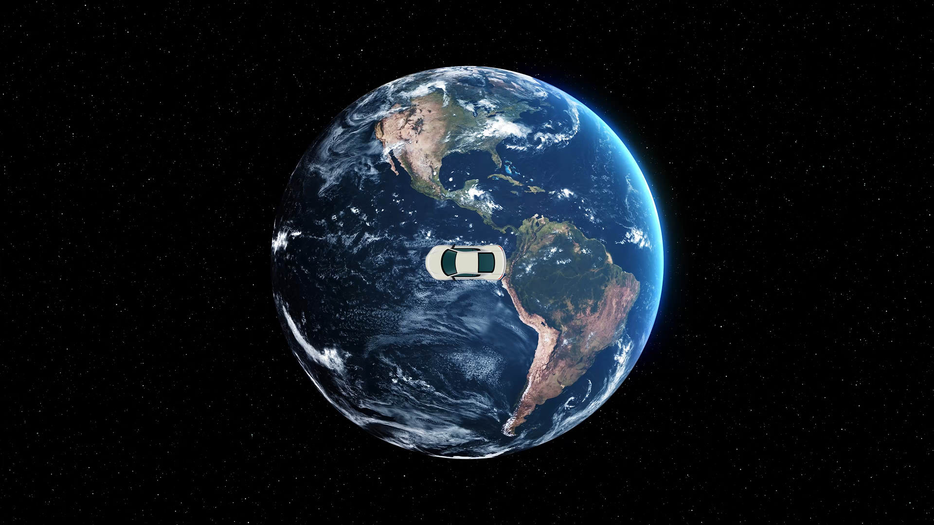 Car Round Earth 4K 1